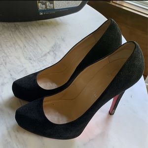 Christian Louboutin 4” Heels with Zipper Detail size 39.5